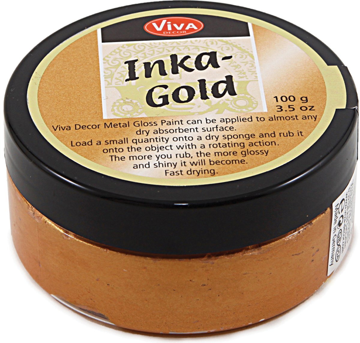 Краска паста Viva Inka Gold 906 металлик желто зеленый
