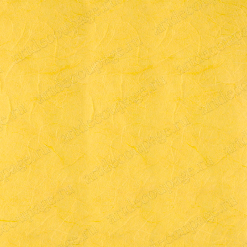 однотонная рисовая бумага для декупажа темно желтая без рисунка