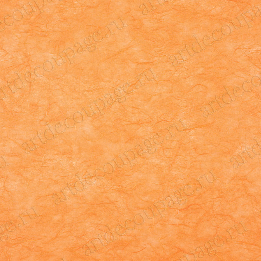 однотонная рисовая бумага для декупажа оранжевая без рисунка