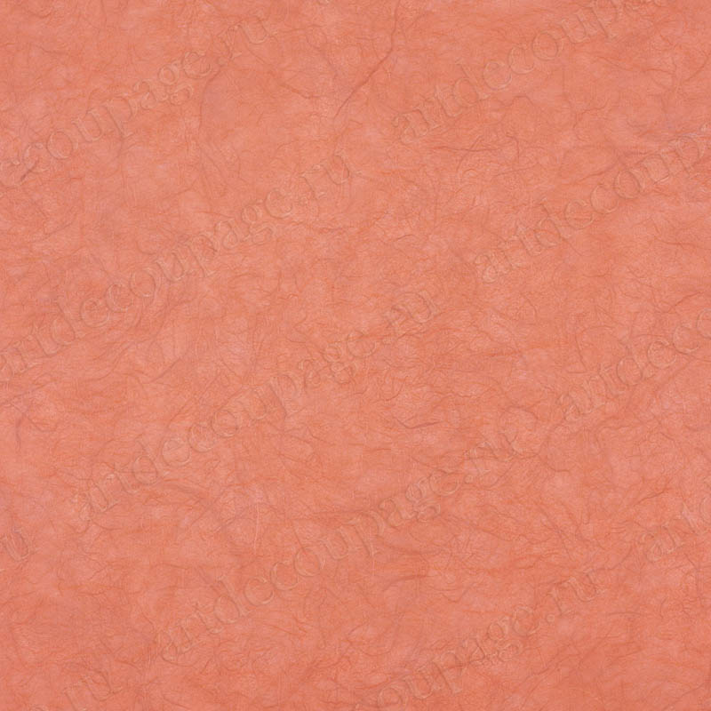 Цветная рисовая бумага для декупажа, без рисунка, оранжевая
