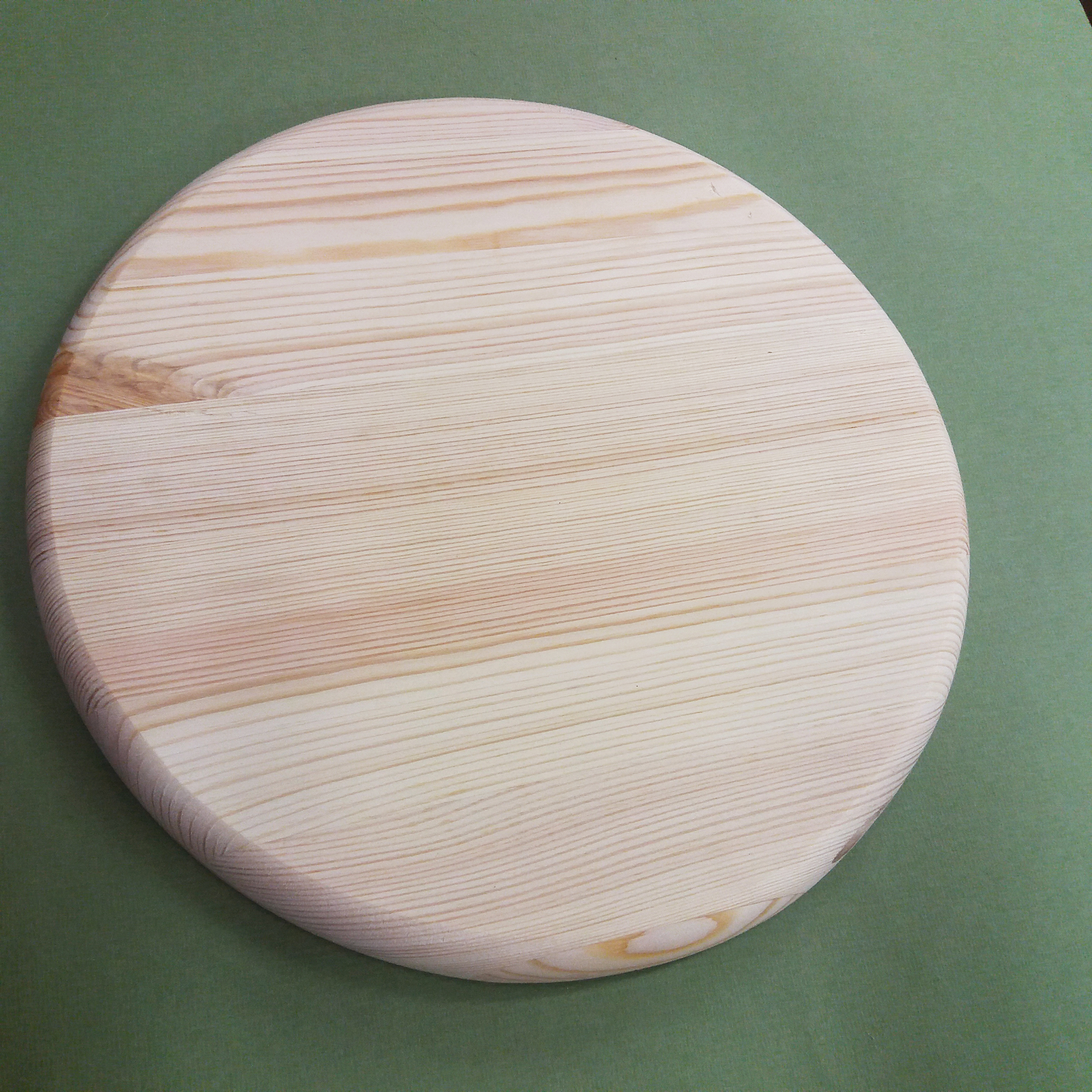 Заготовка панно круглое деревянное из массива сосны