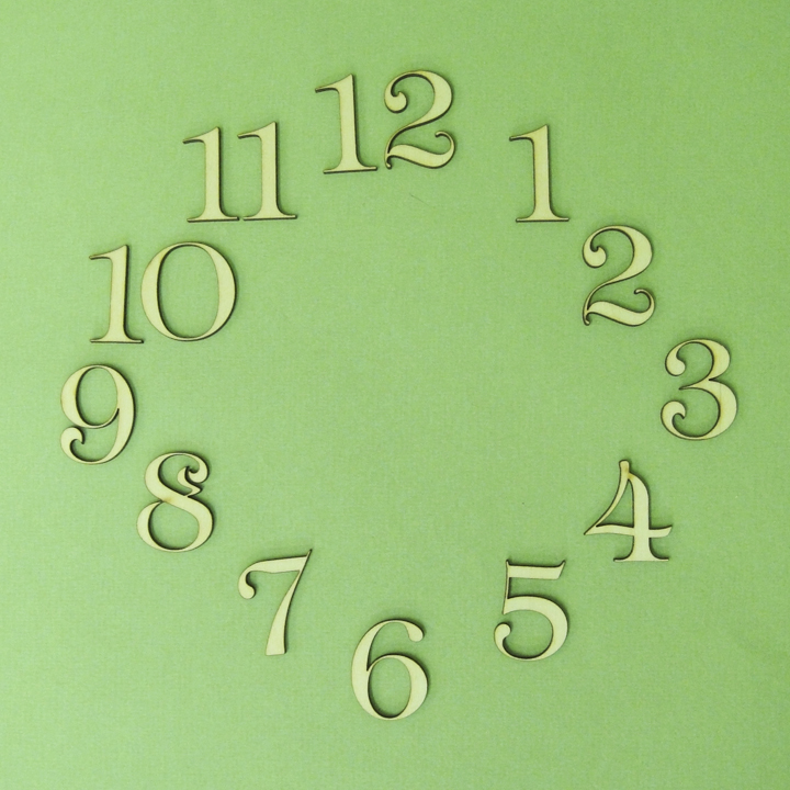Цифры для часов арабские оригинальные