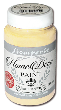 Краска меловая Home Deco пастельный жёлтый Stamperia KAH03