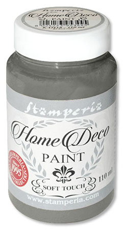 Краска меловая Home Deco дымчатый серый Stamperia KAH23
