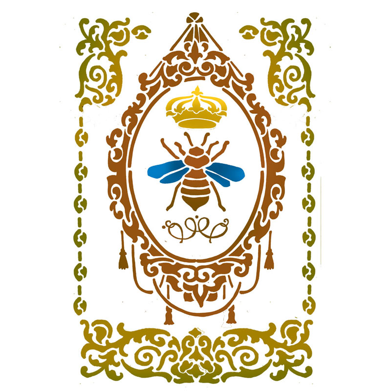 Трафарет для декупажа Королева пчел Stamperia KSG413